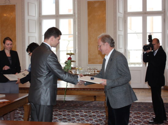 Balti Assamblee medalite üleandmise tseremoonia Toompea lossi Valge saalis